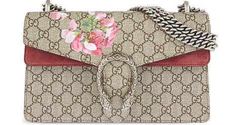 gucci small floral shoulder bag